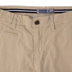 BLAGGIO Pantalon chino imprimé coton stretch tamar Homme BEIGE