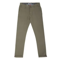 BLAGGIO Pantalon chino imprimé coton stretch tamar Homme KAKI New