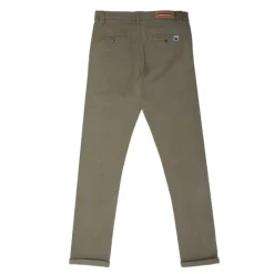 BLAGGIO Pantalon chino imprimé coton stretch tamar Homme KAKI New