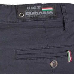 JUST EMPORIO Pantalon chino kewan doux cintré Homme BLEU FONCE Best