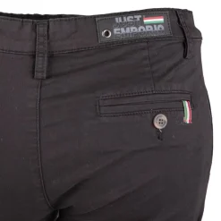 JUST EMPORIO Pantalon chino kewan doux cintré Homme NOIR Best