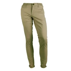 JUST EMPORIO Pantalon chino kewan doux cintré Homme KAKI Best
