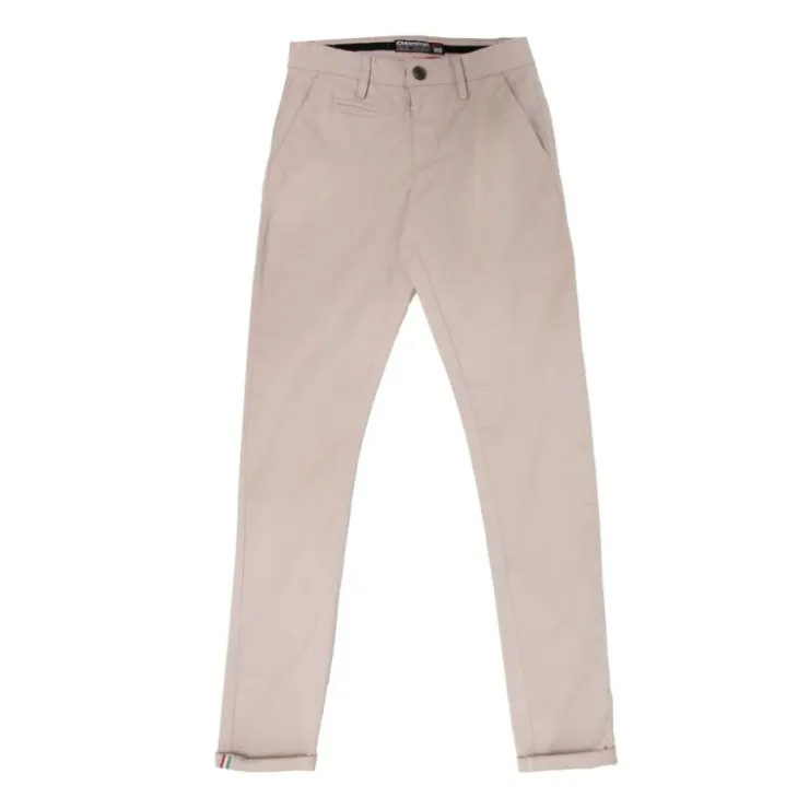 JUST EMPORIO Pantalon chino kewan doux cintré Homme BEIGE Sale