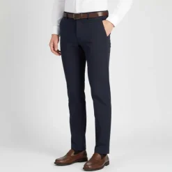 JACK & JONES Pantalon cody navy blazer chino slim fit coton Homme BLEU FONCE New