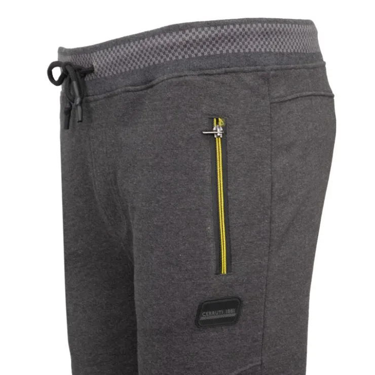 CERRUTI Pantalon de jogging borgio carotte avec motifs graphiques Homme GRIS FONCE Outlet
