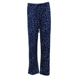 RODIER Pantalon de pyjama avec rose Marjane Femme BLEU ROI Clearance