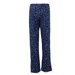 RODIER Pantalon de pyjama avec rose Marjane Femme BLEU ROI Clearance