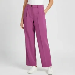 VILA Pantalon de tailleur regular violine Femme VIOLET