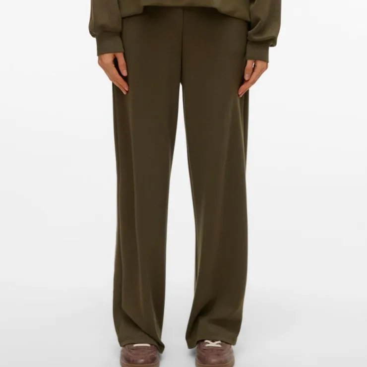 VERO MODA Pantalon d'ensemble confort hali cordons rubans Femme KAKI Outlet