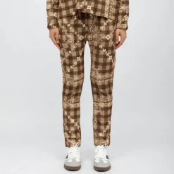 HOLLY AND JOEY Pantalon d'ensemble altes motif bandana Femme MARRON Clearance