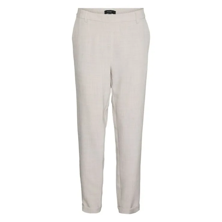 VERO MODA Pantalon droit cassidy taille élastique Femme GRIS CLAIR Online