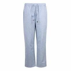 AMERICAN COLLEGE Pantalon droit imprimé berthe à fleurs Femme BLEU CLAIR Clearance