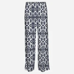 VERO MODA Pantalon droit imprimé ethnique fluide Femme BLEU FONCE Online