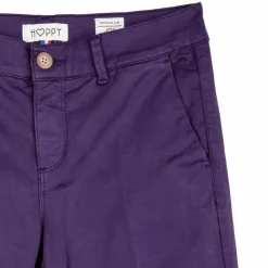 HAPPY Pantalon en toile droit Femme VIOLET New