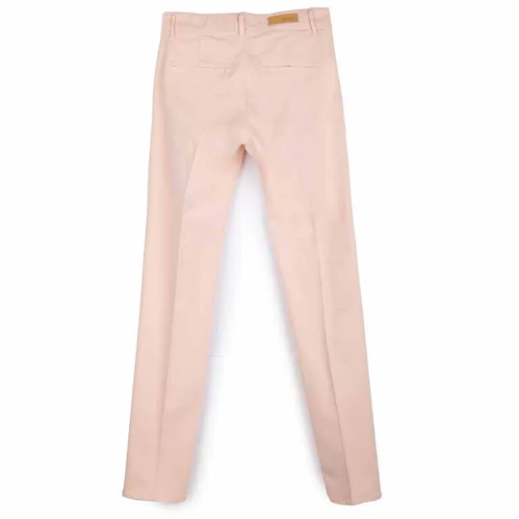 HAPPY Pantalon en toile droit Femme ORANGE CLAIR Discount