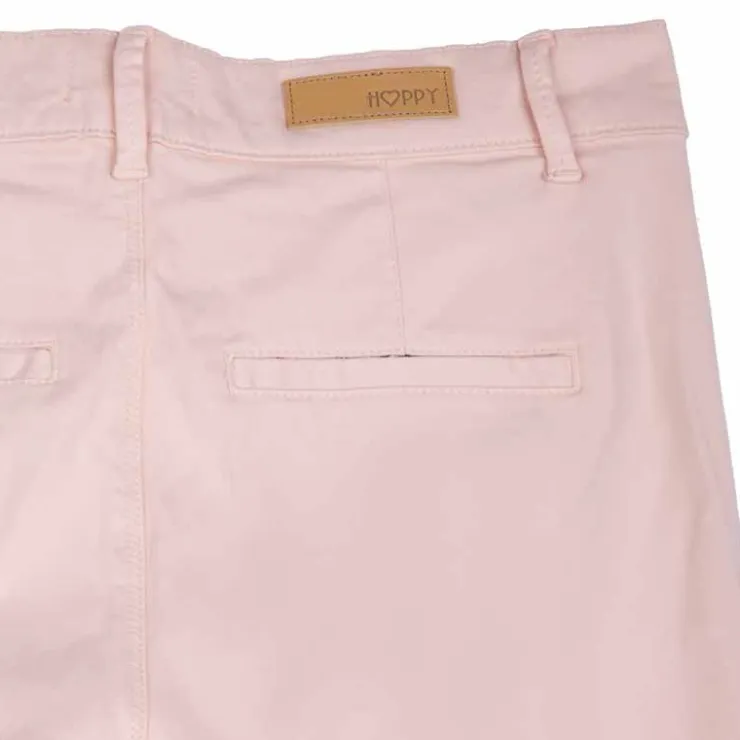 HAPPY Pantalon en toile droit Femme ORANGE CLAIR Discount