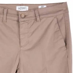 HAPPY Pantalon en toile droit Femme BEIGE Discount