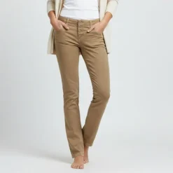 PLEASE Pantalon fango pantalon ajustée Femme MARRON CLAIR Outlet