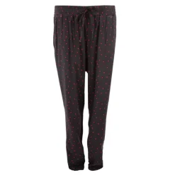 MANOUKIAN Pantalon fluide coeurs rouges Femme NOIR