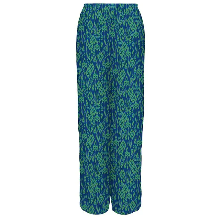 ONLY Pantalon fluide palazzo Alma imprimé graphique Femme BLEU Best