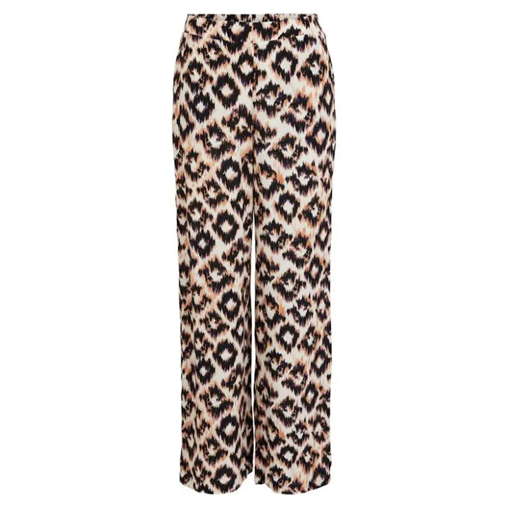 VILA Pantalon Fluide Vigemma Femme BLANC ECRU Hot