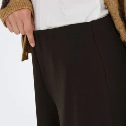 JDY Pantalon geggo fluide élastique Femme MARRON FONCE