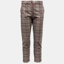 IMPERIAL Pantalon grigio à carreaux Femme GRIS Discount