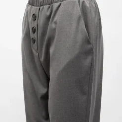 PLEASE Pantalon grigio élastique regular Femme GRIS Online