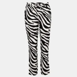 VERO MODA Pantalon imprimé zèbre coupe carotte Femme NOIR Online