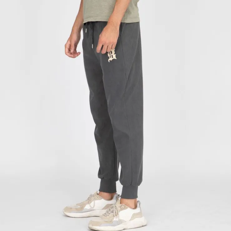 BURTON OF LONDON Pantalon jogging velours zakaria Homme GRIS Outlet