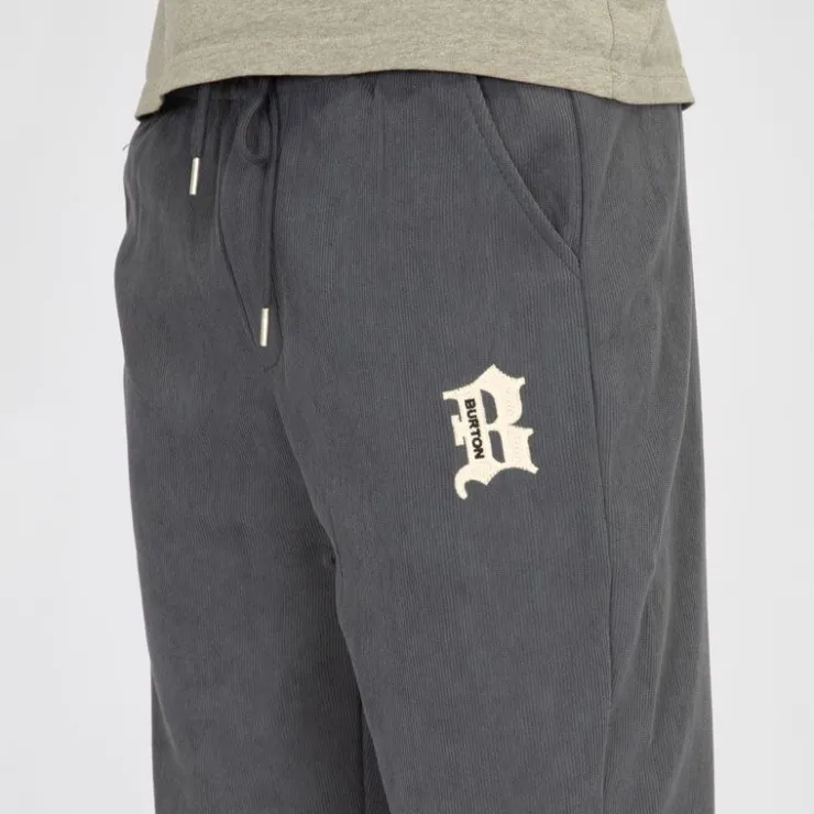 BURTON OF LONDON Pantalon jogging velours zakaria Homme GRIS Outlet