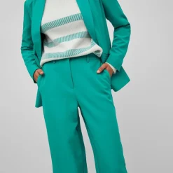 VILA Pantalon large à pinces vikamma noos alhambra Femme VERT Hot