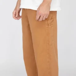 PANAME BROTHERS Pantalon large coton stretch jack Homme MARRON