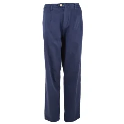 TOMMY HILFIGER Pantalon large en coton bleu foncé Femme BLEU FONCE Online
