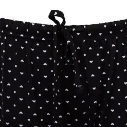 RODIER Pantalon Marjane pyjama coeurs pois Femme NOIR Best