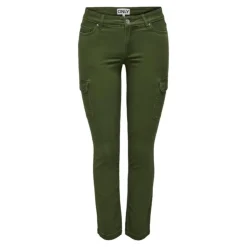 ONLY Pantalon Mobyli cargo slim coton Femme KAKI Clearance