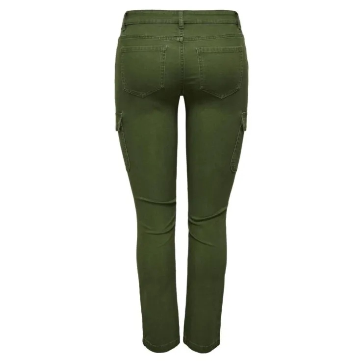 ONLY Pantalon Mobyli cargo slim coton Femme KAKI Clearance