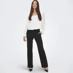 ONLY Pantalon large Femme NOIR