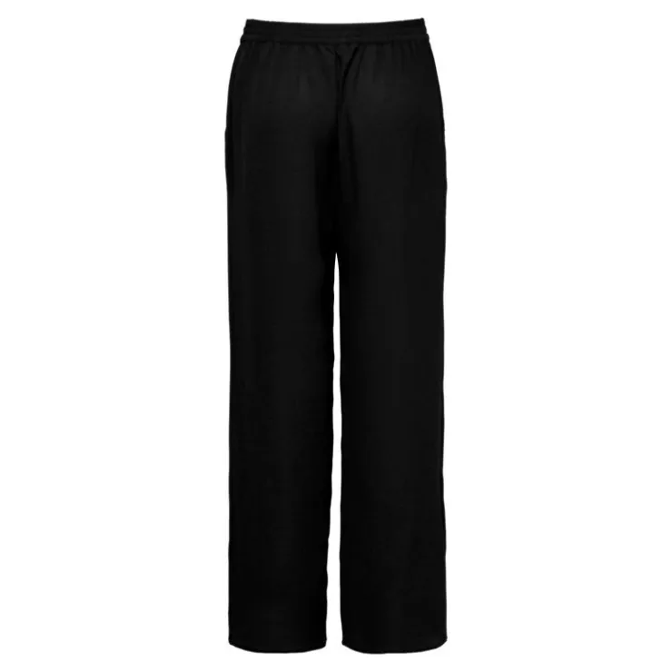 ONLY Pantalon palazzo avec ceinture Femme NOIR Sale