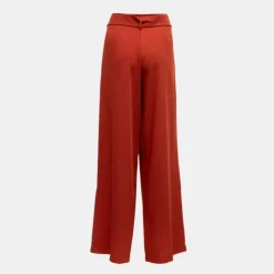 PLEASE Pantalon palazzo regular avec ceinture à nouer Femme ORANGE