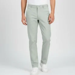JACK & JONES Pantalon palma chino carotte coton et lin Homme VERT CLAIR Sale