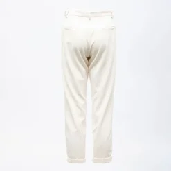 IMPERIAL Pantalon panna velours coupe carotte Femme BLANC ECRU Sale