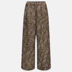 ONLY Pantalon regular nova motif léopard sierra Femme MARRON