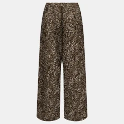 ONLY Pantalon regular nova motif léopard sierra Femme MARRON