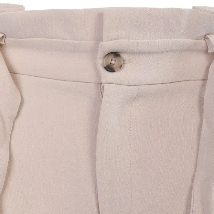 DEELUXE 74 Pantalon roseline noeud devant Femme BEIGE Best