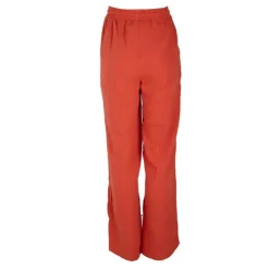DEELUXE 74 Pantalon rouge large Femme ORANGE Hot