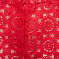 LA PETITE ETOILE Pantalon pepina brodé regular Femme ROUGE Discount