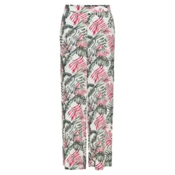 ONLY Pantalon selina regular imprimé couleur kalamata tropical Femme BLANC ECRU Discount