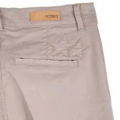 HAPPY Pantalon slim brodé fantaisie Femme BEIGE Discount