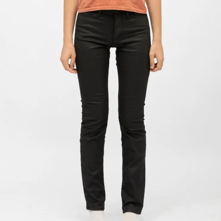 THE KOOPLES Pantalon slim coton mélangé Femme NOIR New